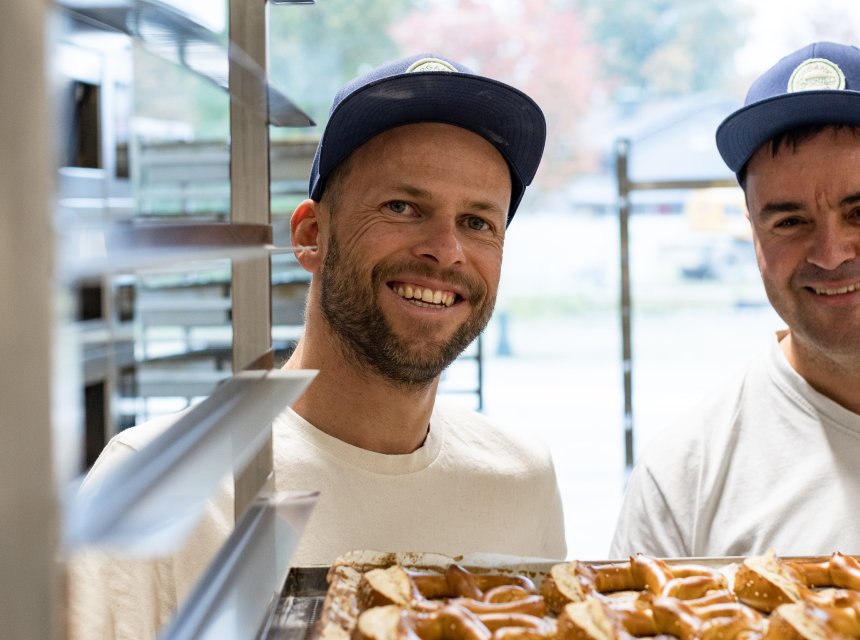 Rapunzel Welt Bäcker bei der Arbeit