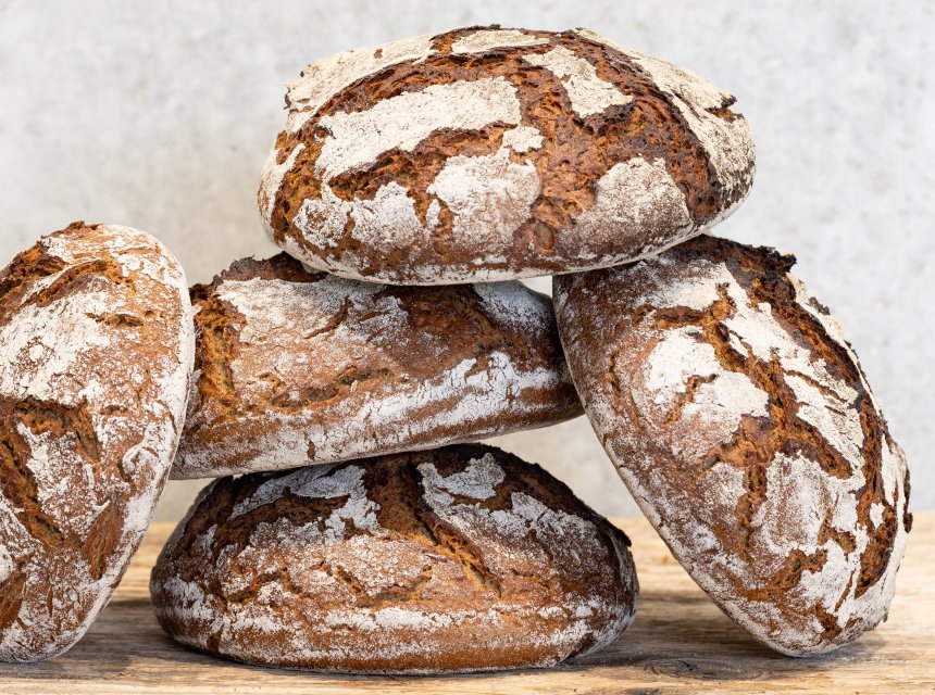 Brote in der Backstube